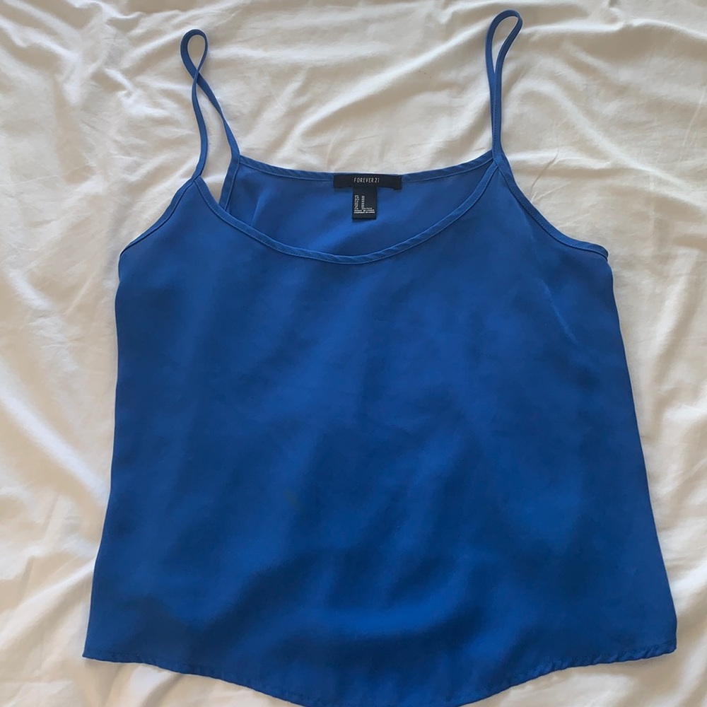 Royal blue forever 21 tank top